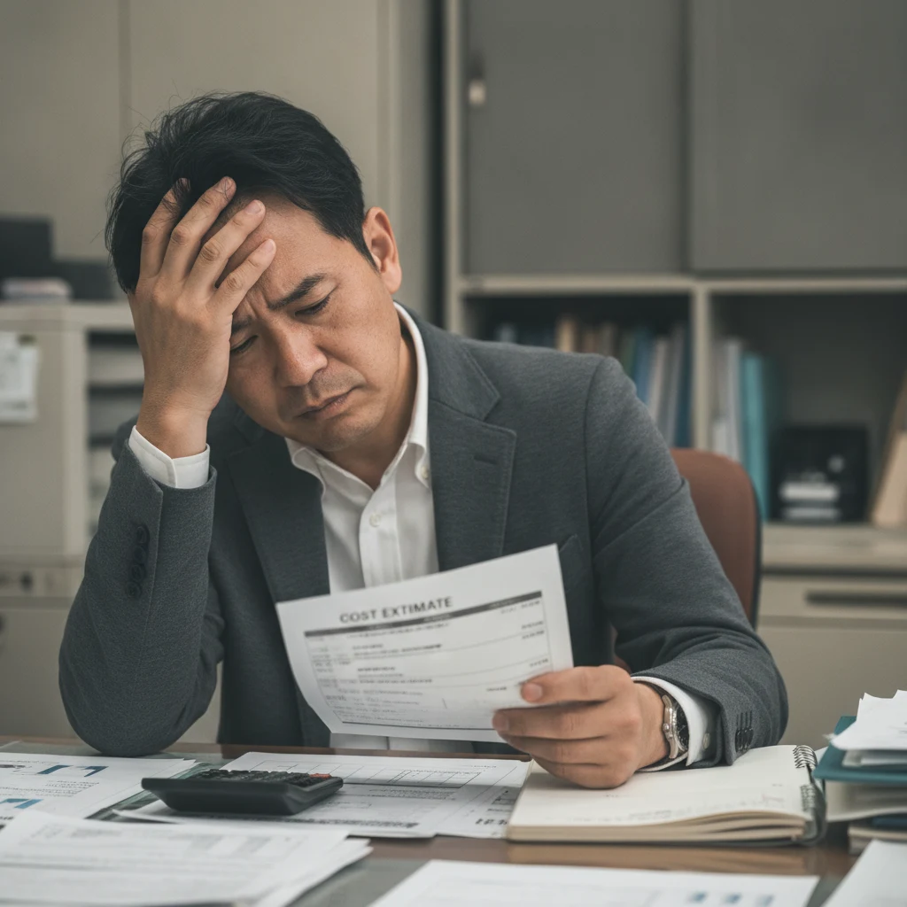 他社の見積書を見て、この金額が妥当なのか判断できずにいる経営者